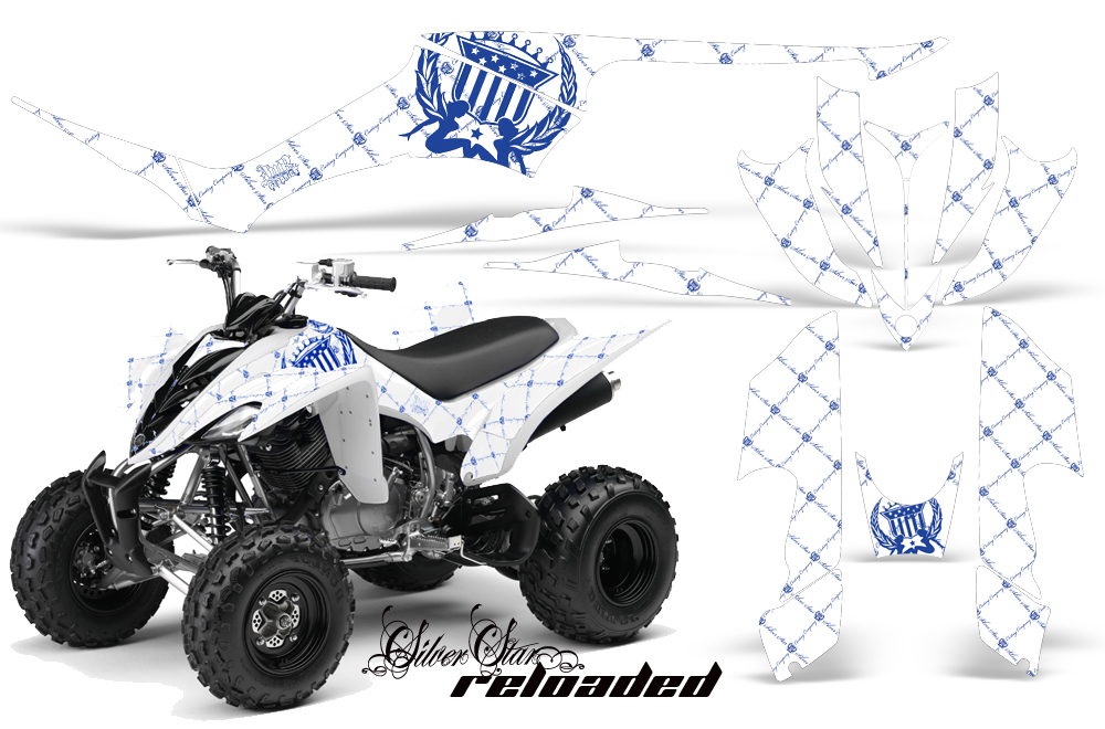 Yamaha Raptor 350 Graphics Reloaded Blue WhiteBG